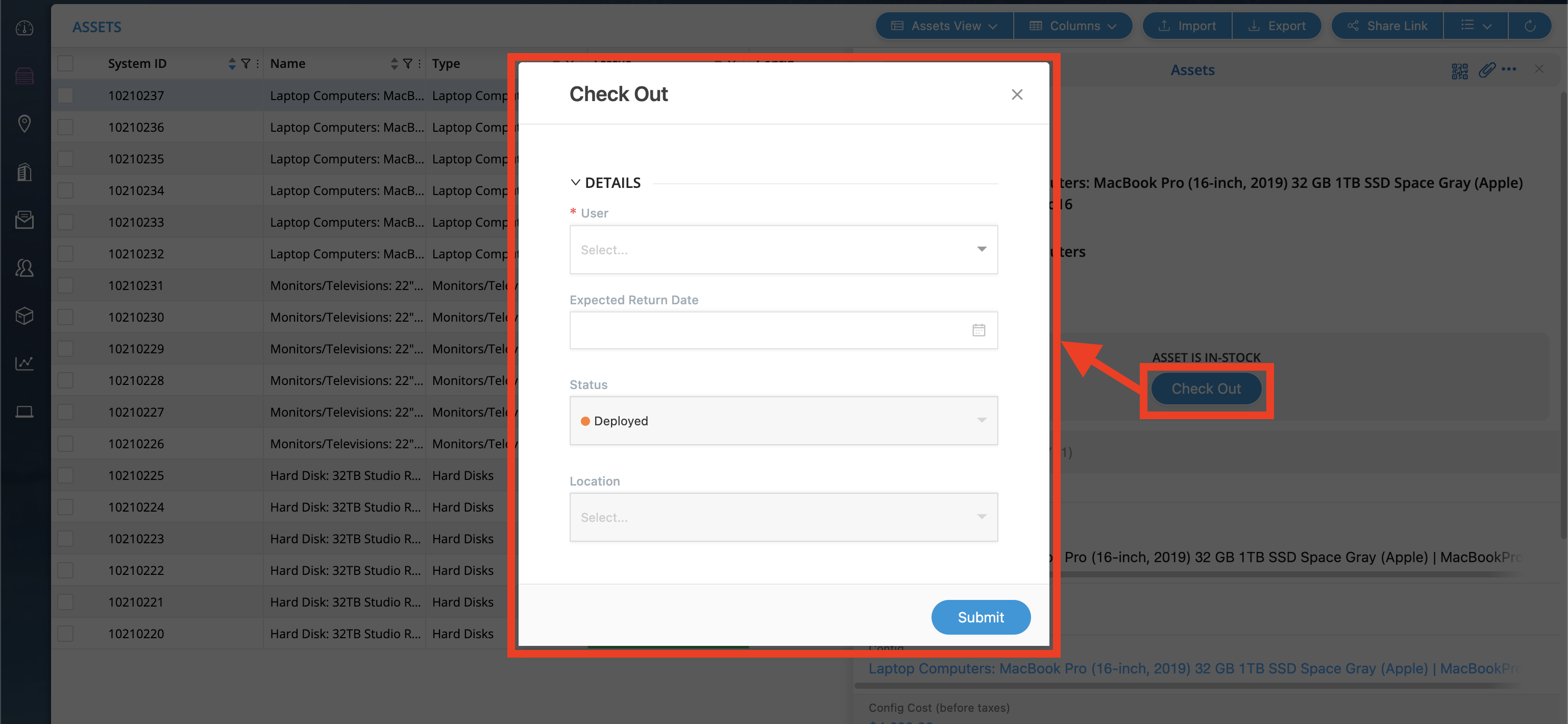 Action Buttons Functionality Image